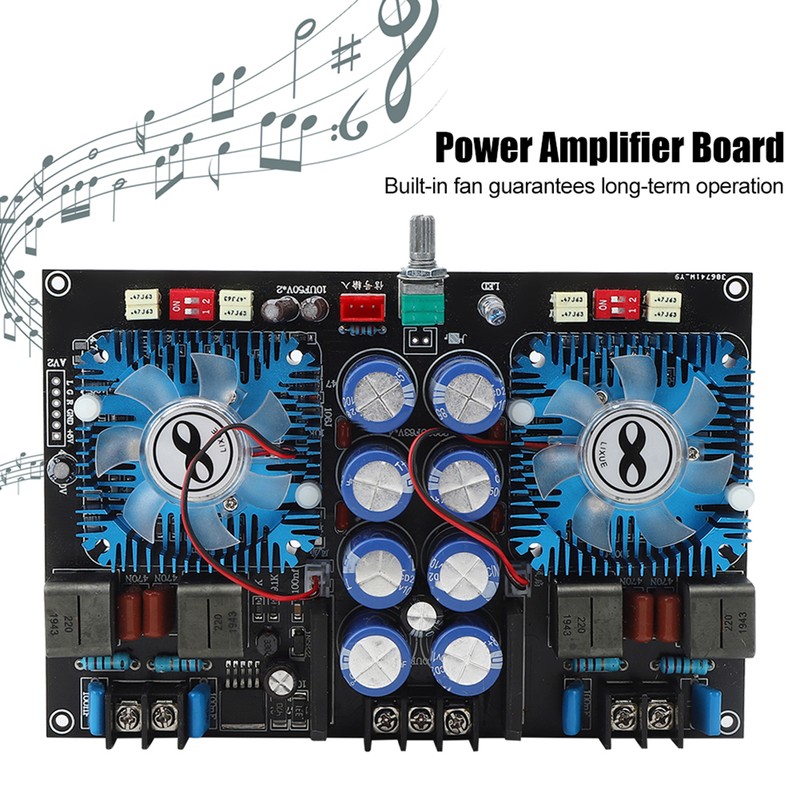 Digital Power Amplifier Board Superpower Dual Core Audio Subwoofer Biult