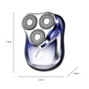 Triple Head Razor Electric Men's Mini Razor Full Body Wash