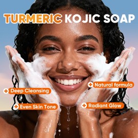 25Pcs 80g Turmeric Kojic Acid Soap Gift Set, Individually Wrapped