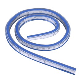 Reglas de costura Regla de curva flexible, regla flexible, regla de dibujo para dibujo para topografía de construcción de ingeniería(60 cm / 23,6 pulgadas)