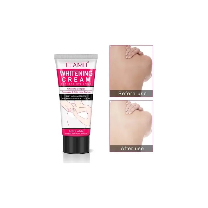 Crema Aclaradora Zonas Íntima Axilas Colágeno Hidrata 60ml