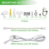 Skymoatled 4Pack 8FT LED Shop Light Garage Lights,100W 6000K 15000LM