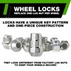 DPAccessories Locking Lut Nuts Compatible with 1997-2001 Hyundai Tiburon |