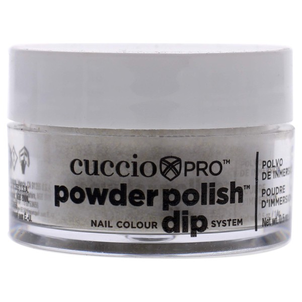 Cuccio Colour Powder Nail Polish - Lacquer For Manicure And Pedicure - Highly Pigmented Powder That Is Finely Milled - Durable Finish, Rich Color - Easy To Apply - Gold W/ Rainbow Mica - 0.5 Oz