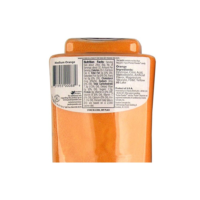 Pucker Powder Sour Orange,Party Favors - Weddings - Receptions -
