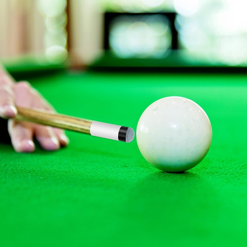 Prasacco 10 Sets Billiard Cues Tips Replacement with White Pool