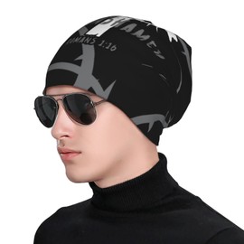 Religious Christian Faith Jesus Beanie Hat for Men/Women Elasticity Winter Skull Cap Warm Soft Knit Hat Lightweight Running Hat Black