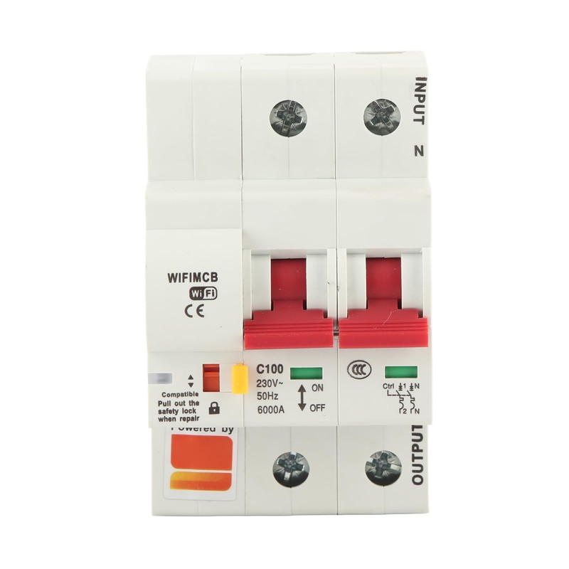 AC220V Smart WiFi Circuit Breaker Miniature Circuit Breaker PA66-DSM Flame