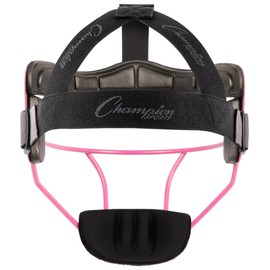 Champion Sports Fielder's Face Mask Softball Fielder's Face Mask, Pink, Adult