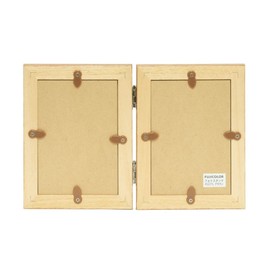 Fuji Color 4522TL Photo Frame, Wooden, Large Size x 2 Sides, Brown