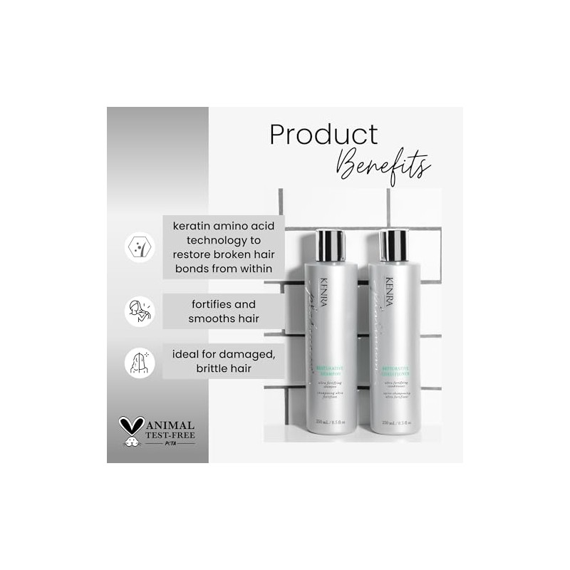 Kenra Platinum Restorative Shampoo | Ultra Fortifying | Instantly Fortifies