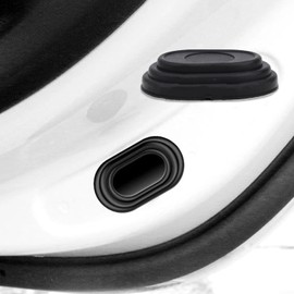 16 almohadillas de parachoques para puerta de coche, puerta de silicona antigolpes para protectores de bordes, cojines de tope de puerta de goma gruesa con ajuste impermeable para la mayoría de