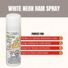 White Neon Hair Spray, Easy to Apply & Wash Out