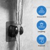 Digiroot DIGIROOT Duschkopfhalterung Ersatz, verstellbare 3-Winkel-Duschhalterung, stark haftende Universal ABS