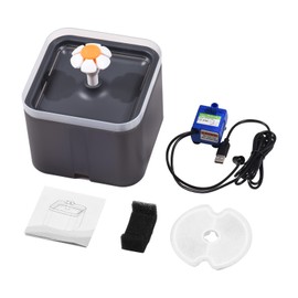 2L/67OZ Large Capacity Pet Water Fountain Intelligent Electric Automatic Drinking Fountain with Low Noise for Cats Small Dogs