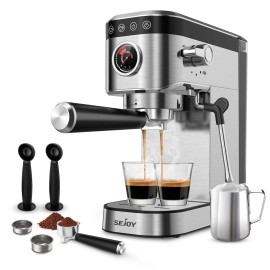 SEJOY 20 Bar Espresso Coffee Machine Cappuccino Machine Coffee Maker w/ Steam Wand