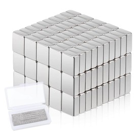 150pcs Fridge Magnets, Small Magnets for Whiteboard, Muti-Use Rectangle Neodymium Magnets for Fridge, Flat Magnets Magnetic Strips for Crafts, Mini Magnets for Refrigerator, DIY, Notice Board Magnets