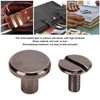 200 Sets Chicago Screws 9.5x8mm DIY Uniform Coating Brass Leather