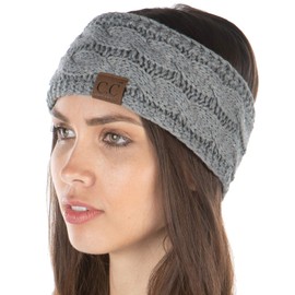 Funky Junque Exclusives - Diadema con forro para la cabeza para mujer, Gris Jaspeado, Talla única