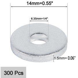 Aluminum Backup POP Rivet Washers for 1/4" Diameter Rivets,Aluminum Back Up Washer, Pack of 300