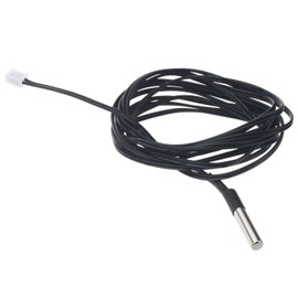Temperature Sensor, SODIAL(R) 2 Meter NTC Thermistor Temperature Sensor Waterproof Probe Wire 10K 1% 3950 Black