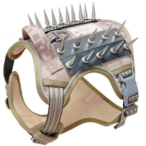 XSFANCYFUN Tactical Dog Harness Reflective for Small Medium Large Dogs