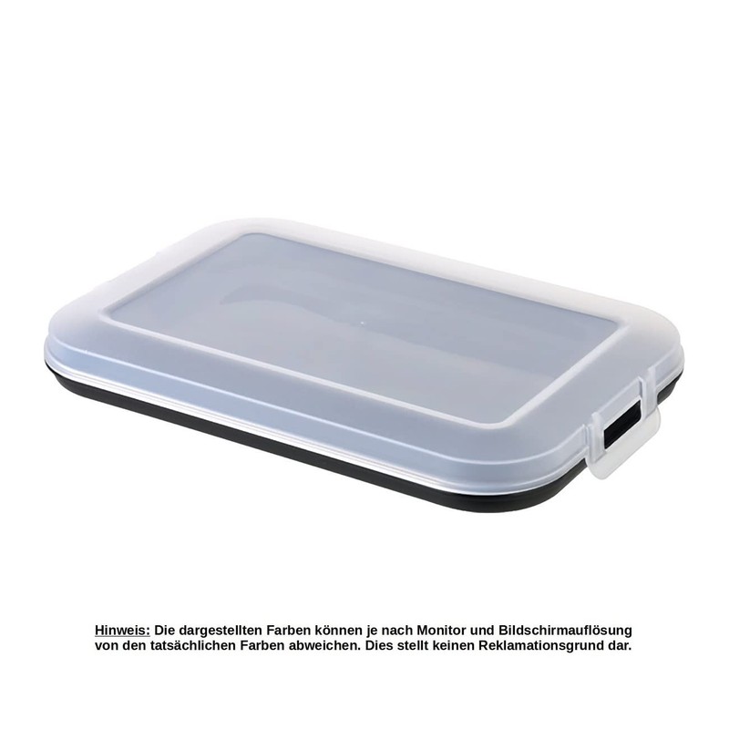 Set of 2 Cold Food Containers with Integrated Serving Plate,