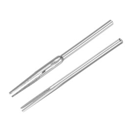 sourcing map 2.35mm Shank Split Tapered Straight Mandrel Sandpaper Holder for Abrasive Sanding Disc 10 Pcs