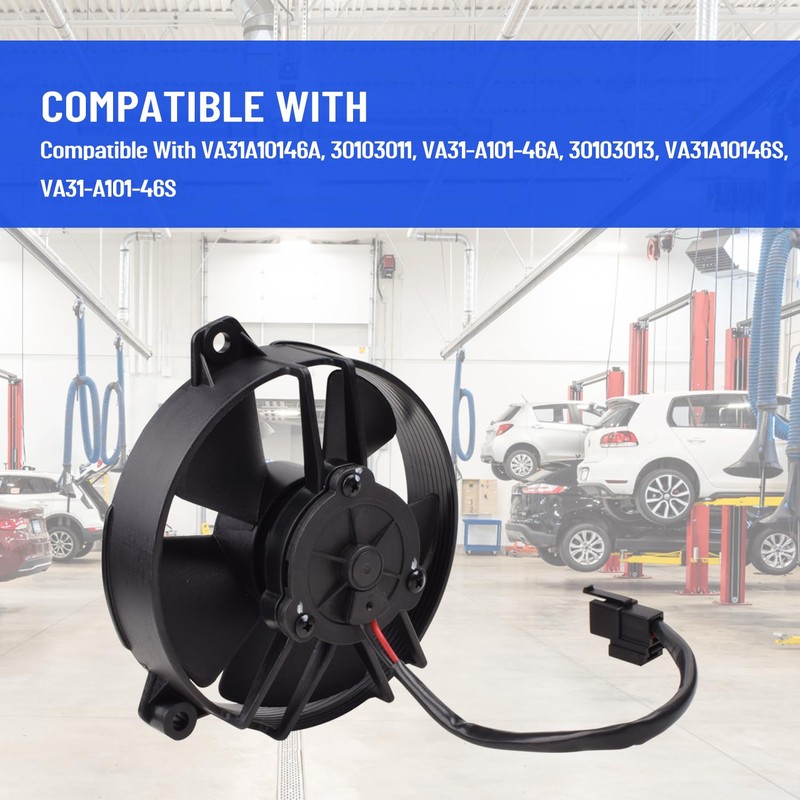 30103013 12V 5.2" Paddle Blade Pusher Fan Compatible with 307