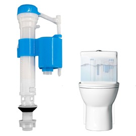 Toilet Flush System Replacement,Toilet Cistern Flush Parts,Adjustable Toilet Fill Valve,Easy to Install and Fast Fill Universal Toilet Replacement Parts