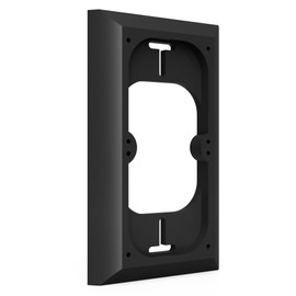 Hidden River Lab Premium RING Battery Doorbell Mount, Wall Plate 5.75 x 3.5 inch - Compatible with Ring Battery PRO, Ring Battery PLUS, Ring 3, Ring 4 - BLACK