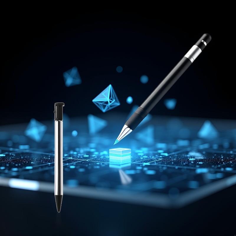 Black Short Adjustable Styluses Pens for 3DS for Extendable Stylus