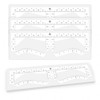 100pcs Airbrush Eyebrow Sticker Precision Brow Mapping Tool Self-adhesive Accurate