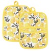 Heat Resistant Designer Pot Holders with Hand Pockets and Hanging
