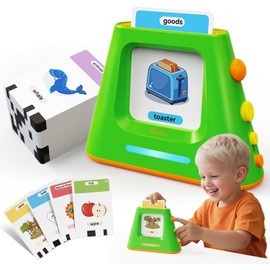 Talking Flash Cards for Toddlers, 448 Words Flashcards Learning Reading Machine for 3 4 5 6 Year Old Boys Girls, Dual-Speed Learning Educational Toys Montessori Interactive Gift for Kids Toddlers
