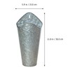 Kisangel 2pcs Iron Wall-Mounted Flower Pots Galvanized Hanging for Decorative