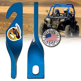 Keep Smiling Polaris UTV Door Latches Opens Door 3.5" for Increased Air Circulation BLUE