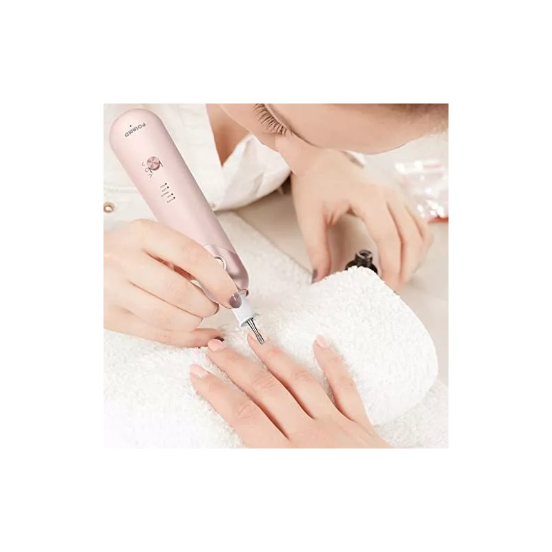 Polamd Kit Manicura Y Pedicura Eléctrico, Lima De Uñas Eléctrica,