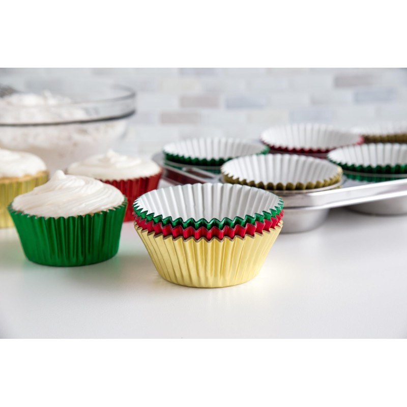 Fox Run 7102 Christmas Foil Bake Cup Set, Standard, 45