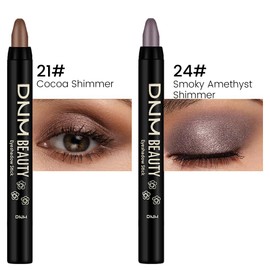 evpct 2Pcs Cream Eyeshadow Sticks Set for Eyes Waterproof, Cocoa Shimmer & Smoky Amethyst Shimmer Matte Eye shadow Stick Pencil Pen Bulk sombras en crema para ojos 21+24