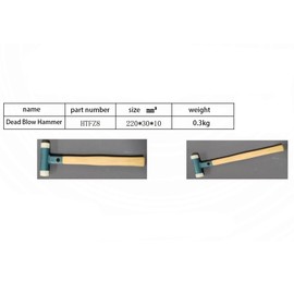 Deadblow PVC Hammer HTF-Z8,Standing Seam Mechanical Lock Metal Roofing Panel tool for roofer LAOJIEDAO (model B)