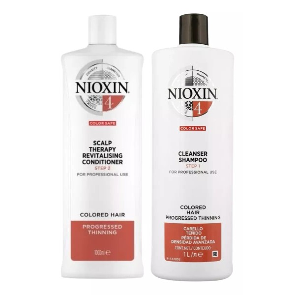 Nioxin Kit Shampoo Y Acondicionador Cabello Anticaida Nioxin 4 1l