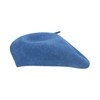 Gllutt Gorro de lana para mujer, estilo francés, color liso,