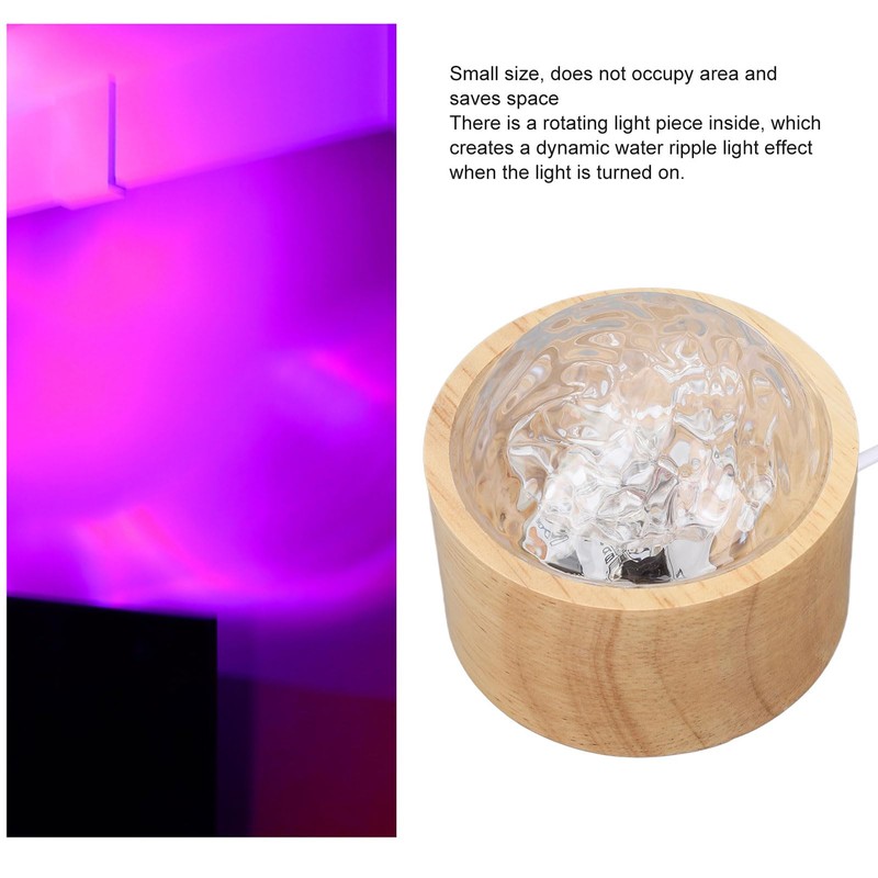 Topyond Water Wave Lamp Remote Control Dynamic Rotating RGB 16