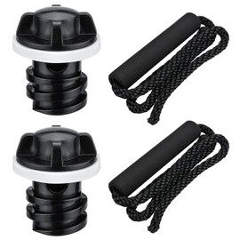 Gnellkoor 2 Pack Cooler Drain Plugs Small & 2 Pack Handles Compatible with YETI & RTIC Coolers Replacement Parts