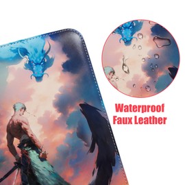 Trading Card Binder for One Piece Zoro Cards,9 Pocket with 60 Sleeves up to 1080 Cards One Piece TCG Card Binder,Waterproof Card Storage Bag with Sleeves,One Piece Zoro for Card Display Case