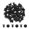 uxcell 50 Pcs 6mm Hole Dia Plastic Rivets Fastener Clips