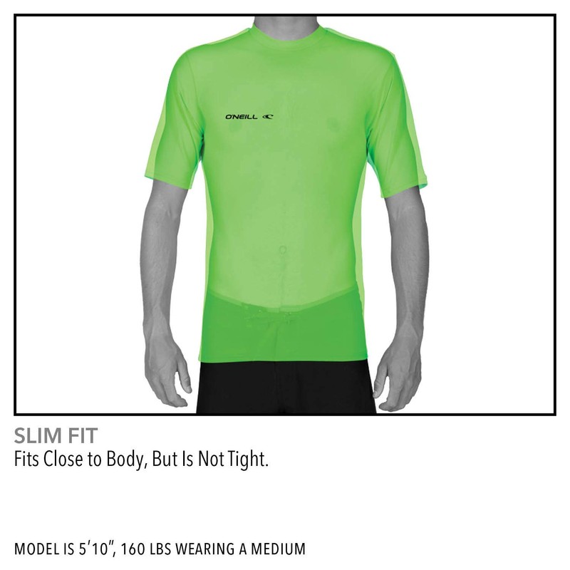 O'Neill Men’s Rash Vest - Basic Skins Short-Sleeved Rash T-Shirt,