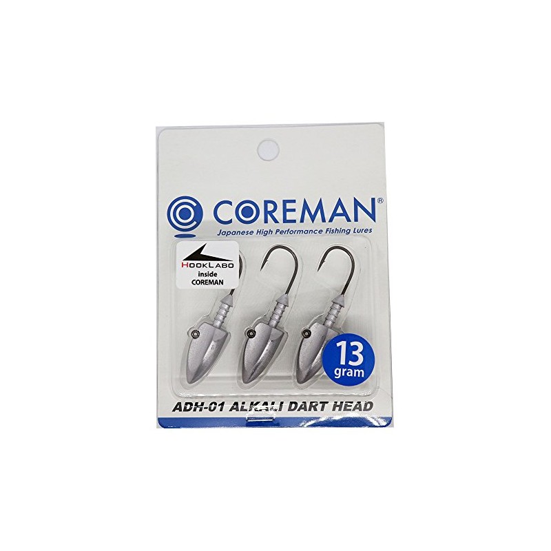 COREMAN(コアマン) ジグヘッド ADH-01 アルカリダートヘッド #001 アンペイント 13g.