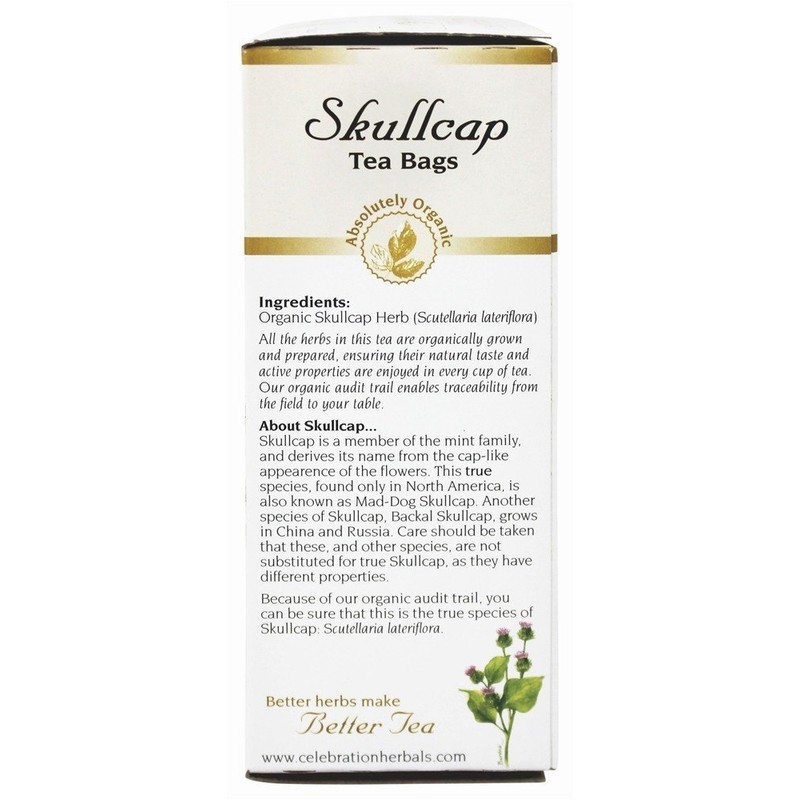 Celebration Herbals - Organic Skullcap Herb Herbal Tea - 24